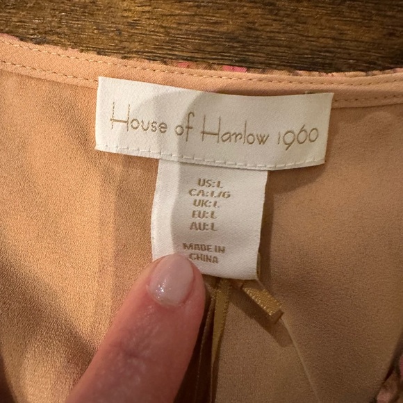 House of Harlow 1960 Orange Long Sleeve Dress - Picture 4 of 4